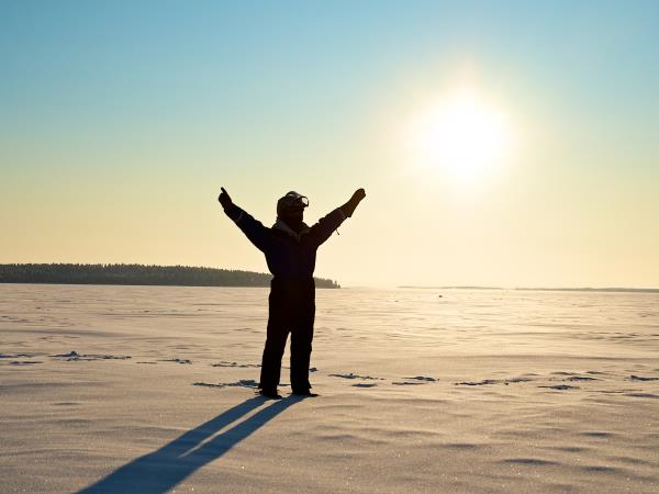 Swedish Lapland new year holiday, northern lights and activities