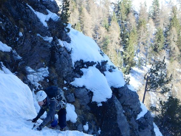 Ice climbing holiday in the French Alps