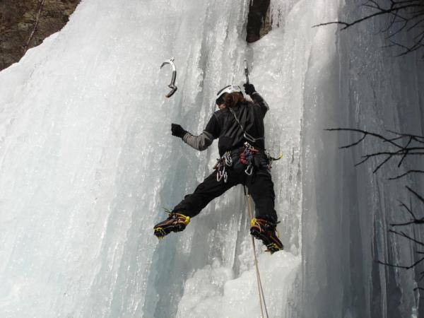 Ice climbing holiday in the French Alps