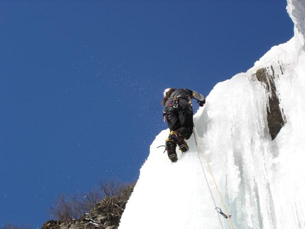 Ice climbing holiday in the French Alps