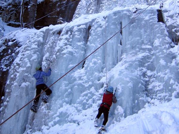 Ice climbing holiday in the French Alps