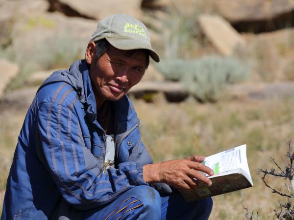 Wildlife research expedition in the Gobi Desert, Mongolia