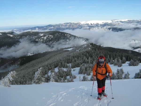 Carpathian Mountains snowshoeing holiday, Romania
