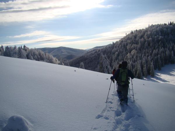 Carpathian Mountains snowshoeing holiday, Romania
