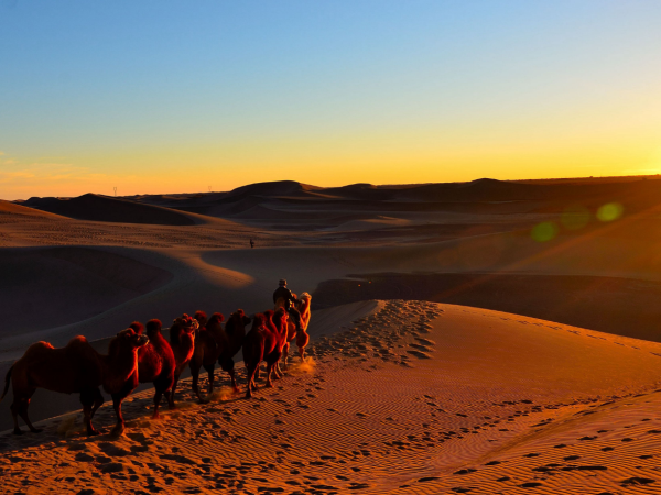 Badain Jaran Desert trekking tour, China