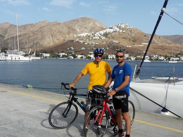 Sailing and cycling Cyclades holiday, Greece