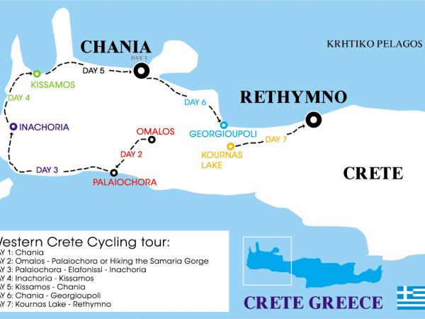 Western Crete cycling holiday