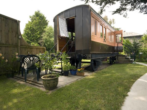 Unusual accommodation in Cornwall, a railway carriage