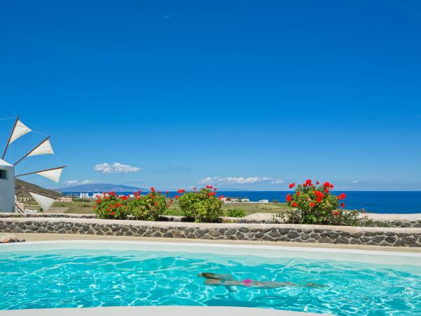 Santorini villa holiday in a converted windmill, Greece