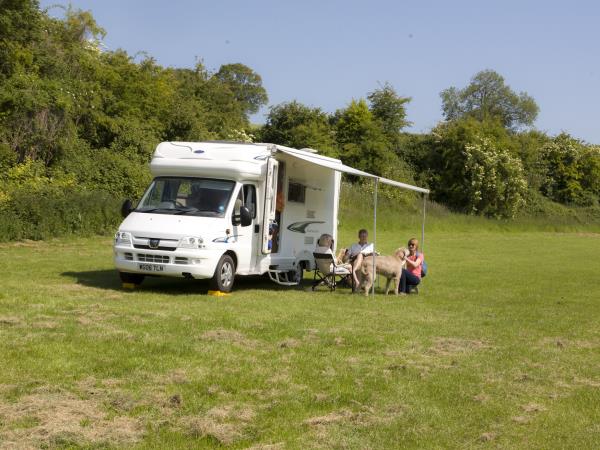 South Downs farm camping & caravan site, England