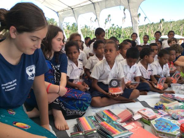Volunteer teaching in Fiji