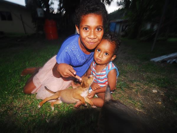 Volunteer teaching in Fiji