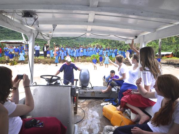 Volunteer teaching in Fiji