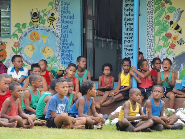 Volunteer teaching in Fiji