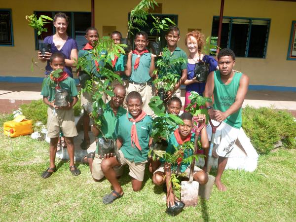 Volunteer teaching in Fiji