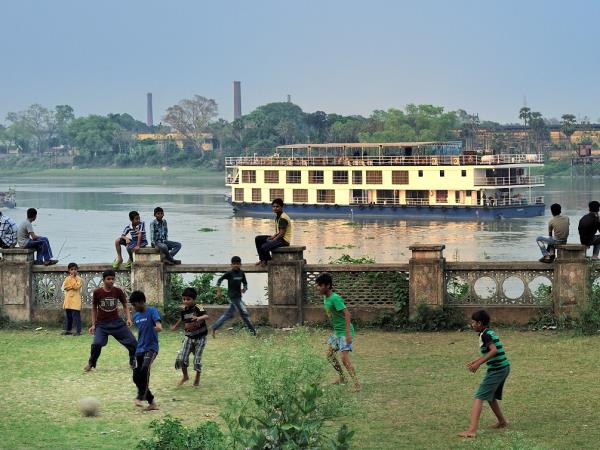 Lower Ganges river cruise in India