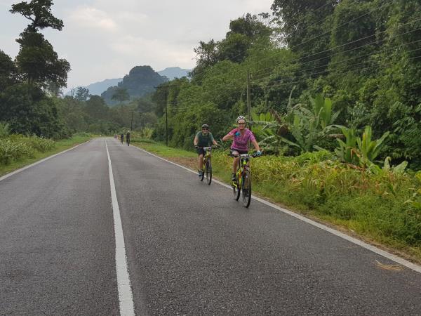 Sarawak rainforest cycling tour, Borneo