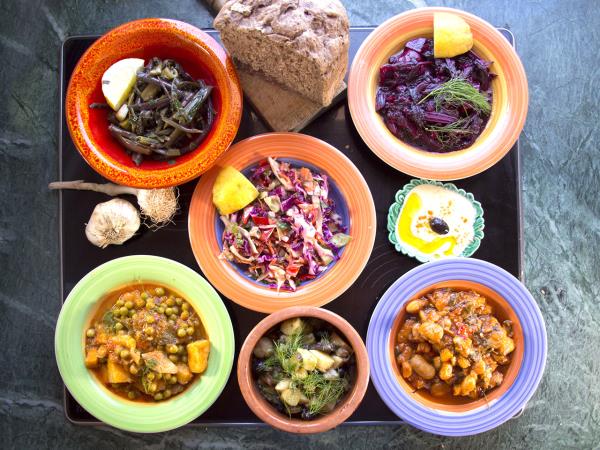 Vegan holiday in Greece, cooking and food