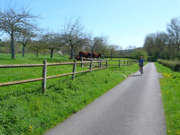 Normandy cycling tour, the veloscenie bikeway