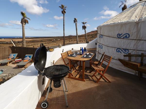 Lanzarote yurt holiday with pool