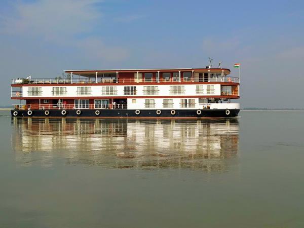 Brahmuputra river cruise in India