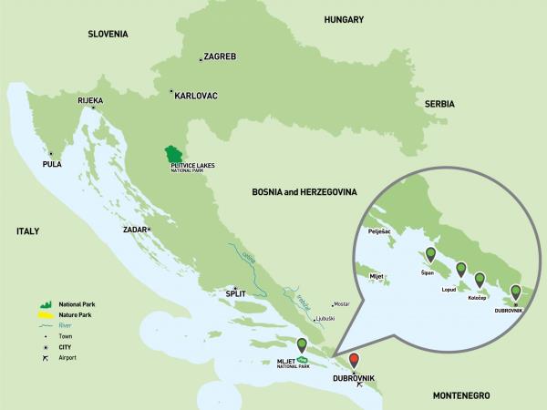 Dubrovnik kayaking & cycling short break