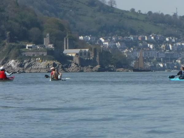 Family sea kayaking holiday in Devon