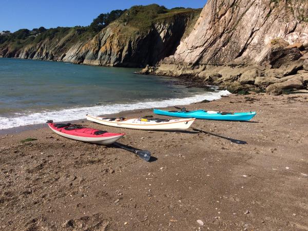 Family sea kayaking holiday in Devon