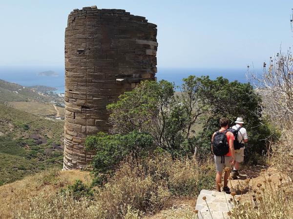 Andros trail walking holiday in Greece