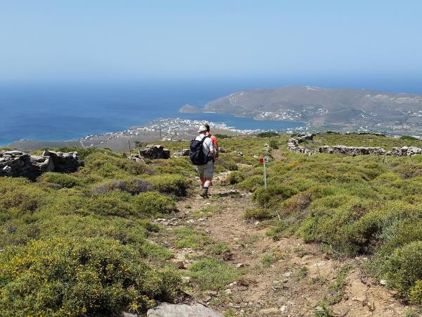 Andros trail walking holiday in Greece