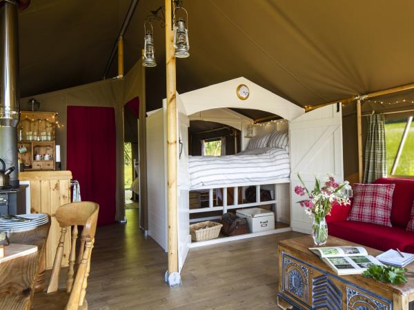 South Downs farm camping & caravan site, England