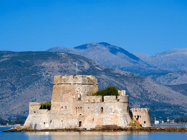 Greece in winter holiday