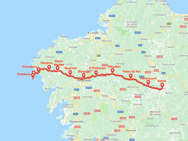 French Way and Finisterre Way walking holiday
