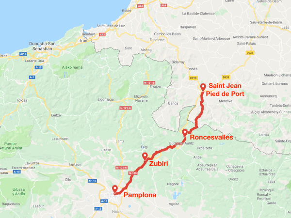 Camino de Santiago walking holiday, the French way