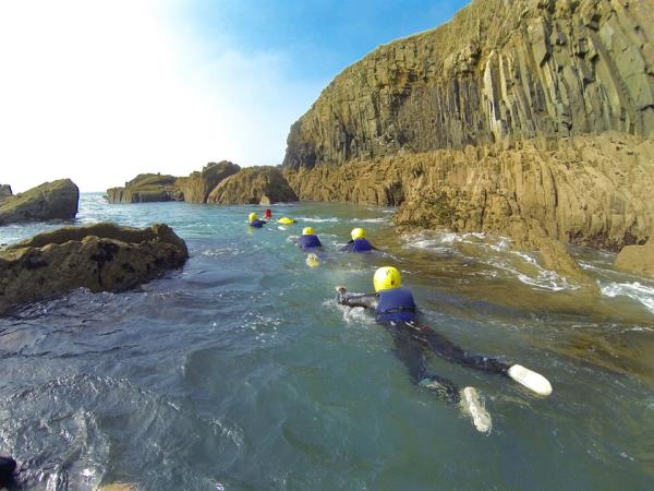 Coasteering weekend in Wales