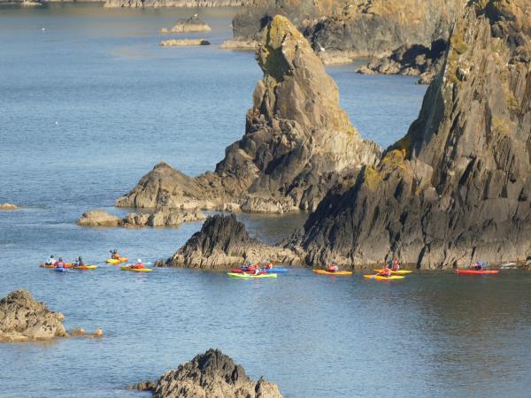 Sea kayaking holiday in Wales