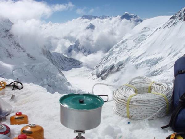 Climb to the top of Mt Everest via the North Face