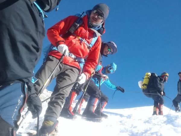 Climb to the top of Mt Everest via the North Face