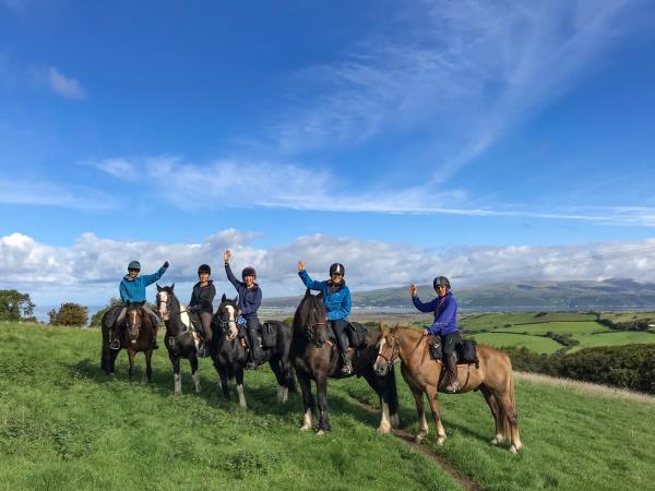 Border to coast horse riding holiday in Wales