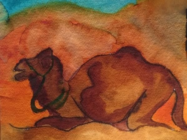 Painting holiday in Moroccan desert