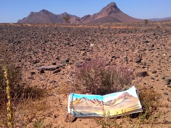 Painting holiday in Moroccan desert