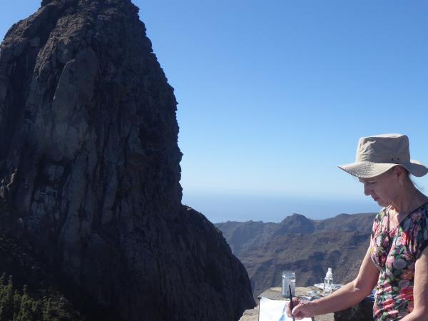 La Gomera painting holiday in Canary Islands