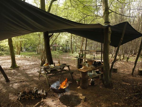 South Downs yurts in Hampshire, England