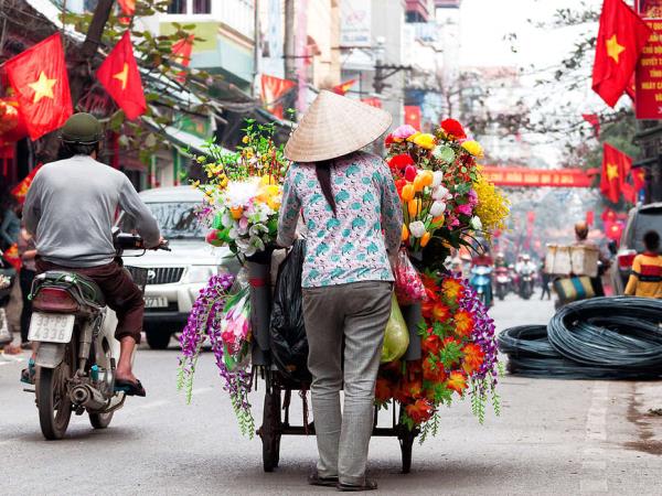 Vietnam walking holiday, one foot in Vietnam