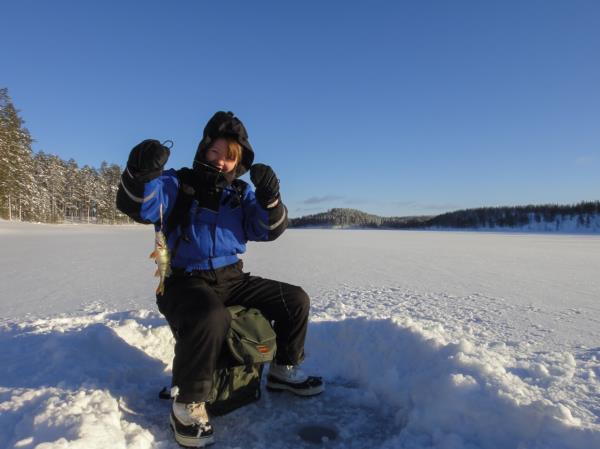 Family winter activity holiday, Finland
