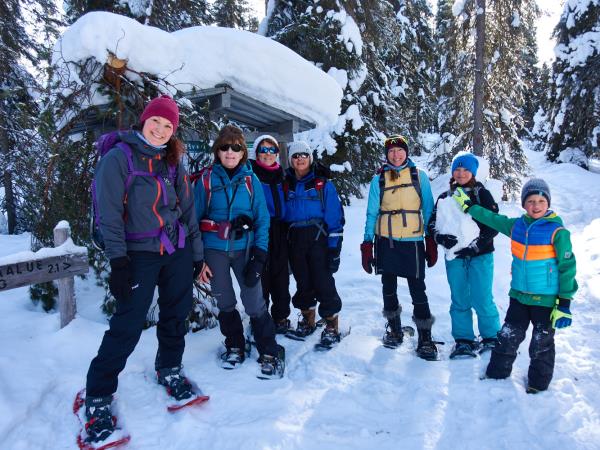 Family winter activity holiday, Finland
