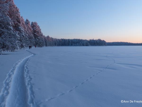 Family winter activity holiday, Finland