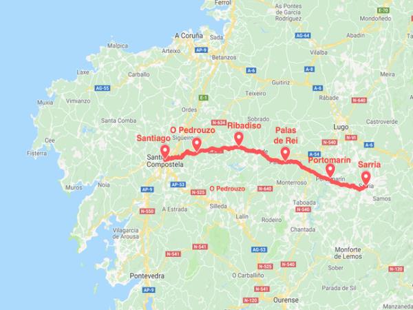The French Way walking holiday, Sarria - Santiago
