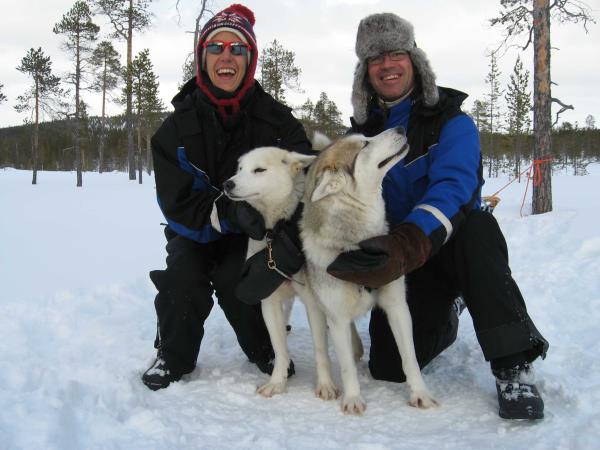 Husky safari in the Finnish wilderness