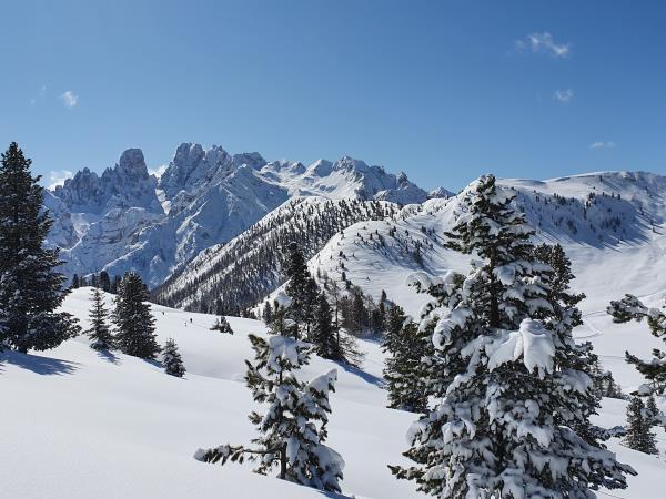 Dolomites snowshoeing holiday in Italy